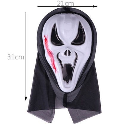 🎃 Halloween Horror Mask Set – Ghost, Skull & Vampire Styles for Party & Haunted House