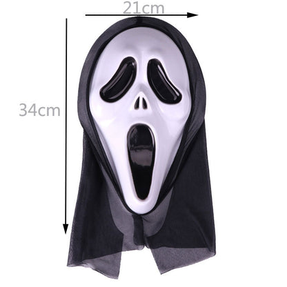 🎃 Halloween Horror Mask Set – Ghost, Skull & Vampire Styles for Party & Haunted House